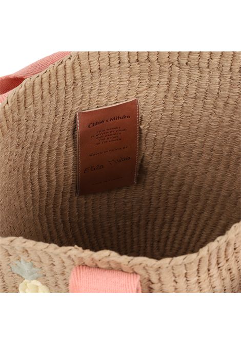 Borsa con logo in paglia CHLOE' KIDS | C2087343A